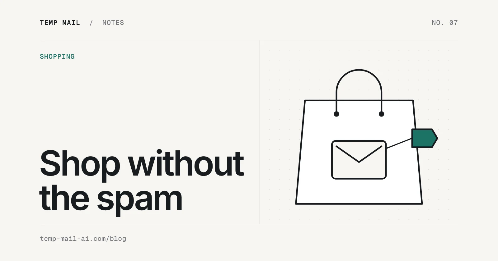 Temp Mail for Online Shopping: Coupons Without the Spam - blog article thumbnail